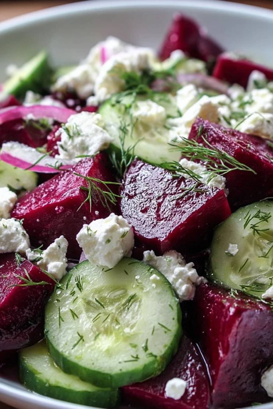 Beet Salad with Feta, Cucumbers & Dill recipe step-by-step guide