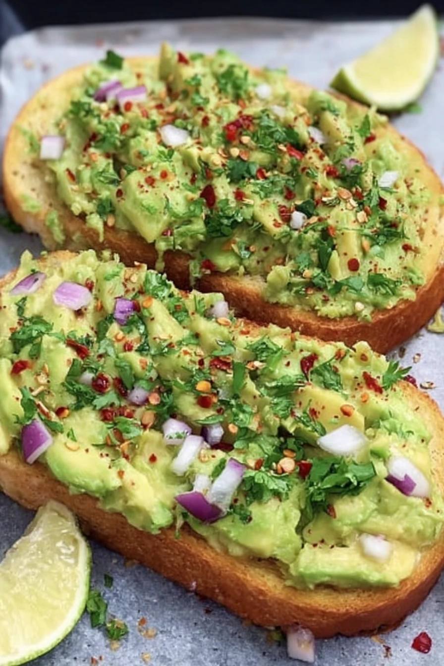 avocado toast, delicious breakfast, ripe avocados, crunchy toast, mouthwatering, flavorful, satisfying brunch