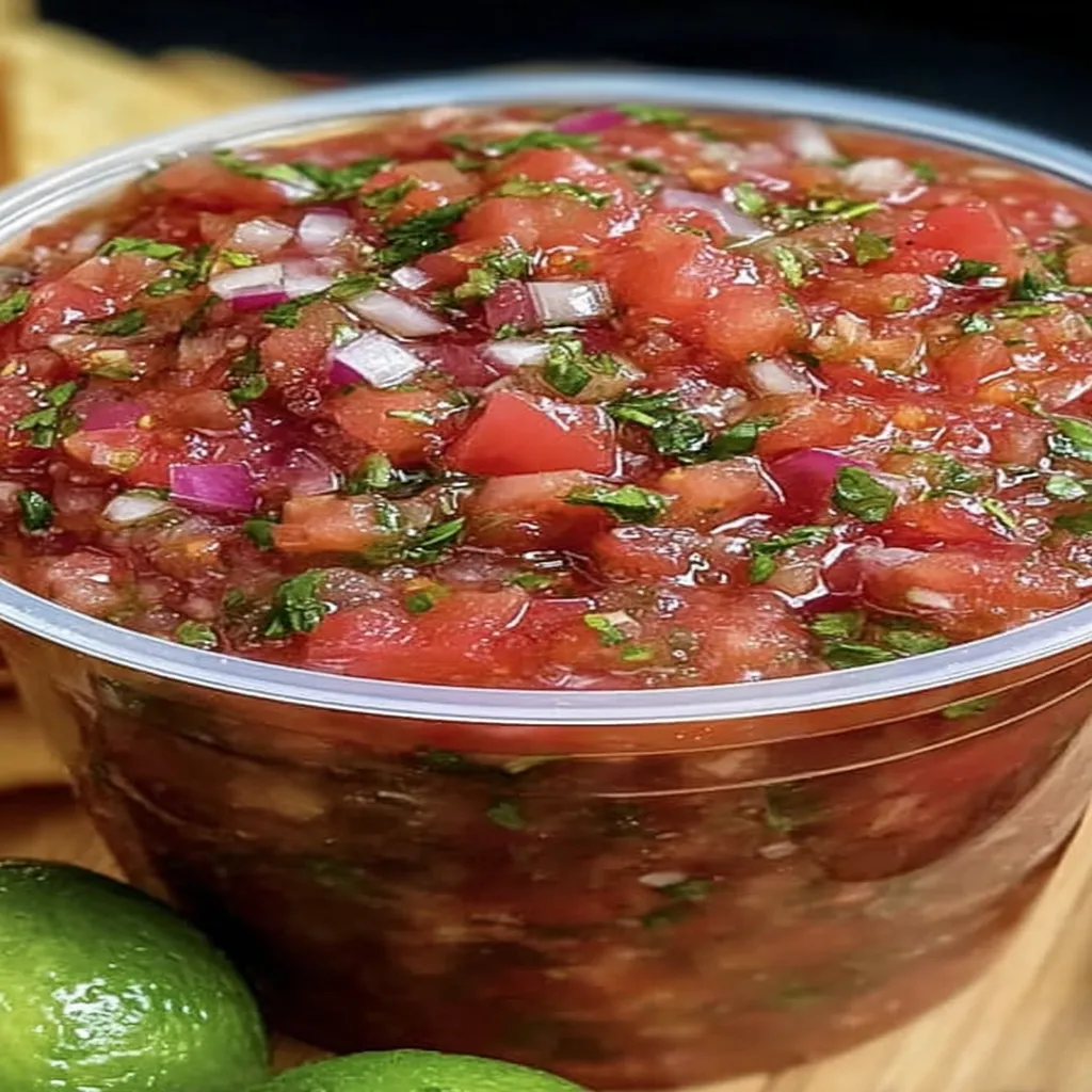 homemade salsa recipe, fresh ingredients, spicy, flavorful, vibrant colors, appetizing, delicious flavor