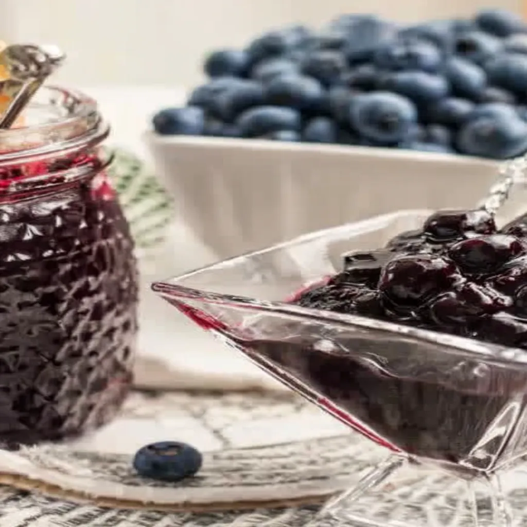 blueberry jam, canning recipe, delicious, homemade, sweet and tangy
