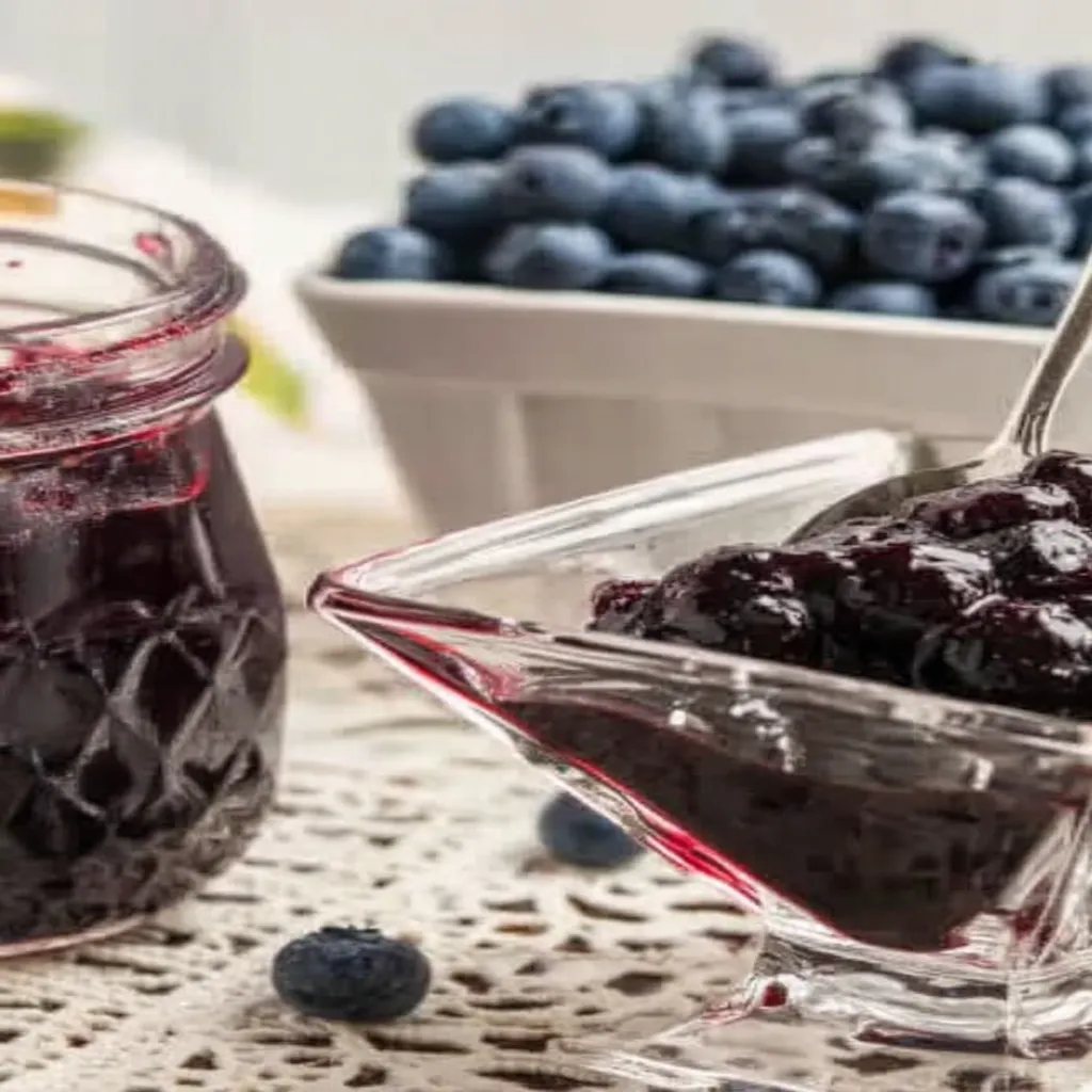 blueberry jam, canning recipe, delicious, homemade, sweet and tangy
