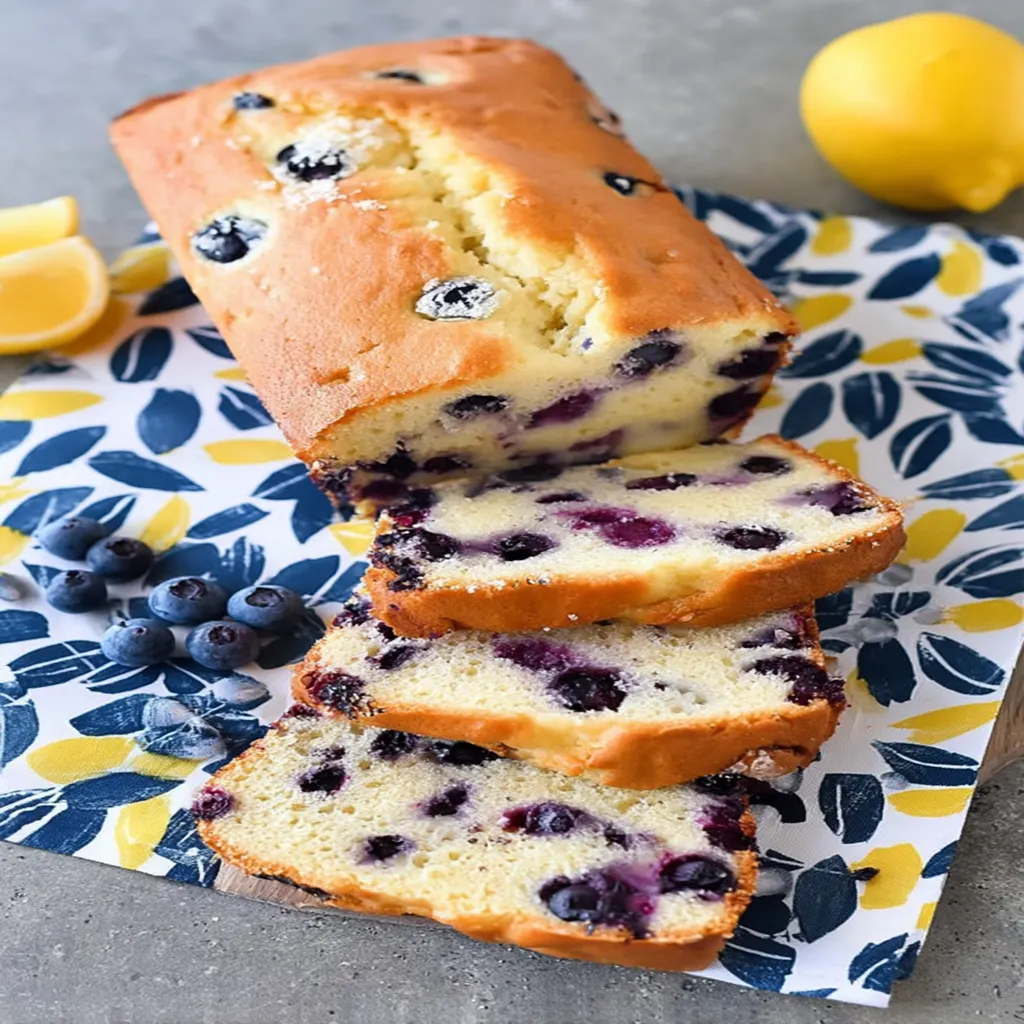 Blueberry Lemon Pound Cake Loaf recipe step-by-step guide