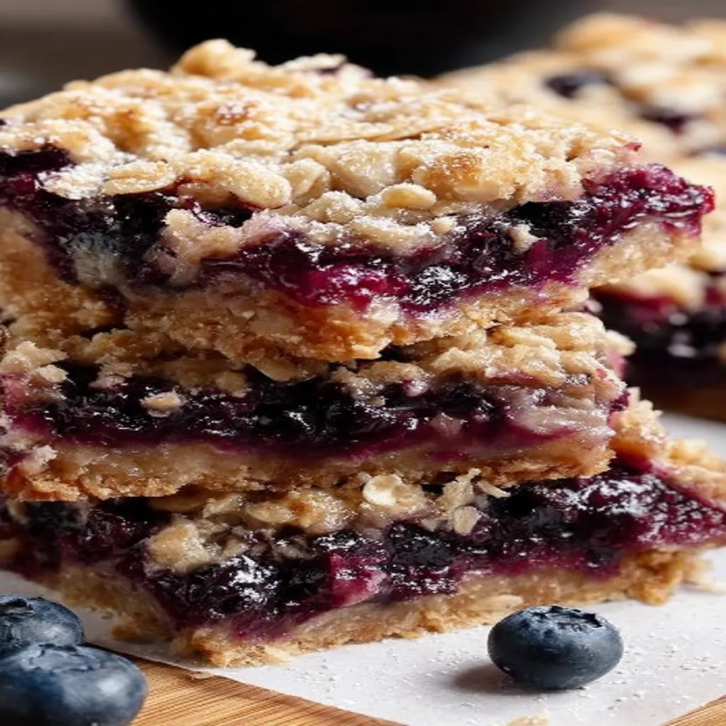 blueberry oatmeal bars recipe, wholesome breakfast, nutritious, delicious, homemade, chewy, satisfying