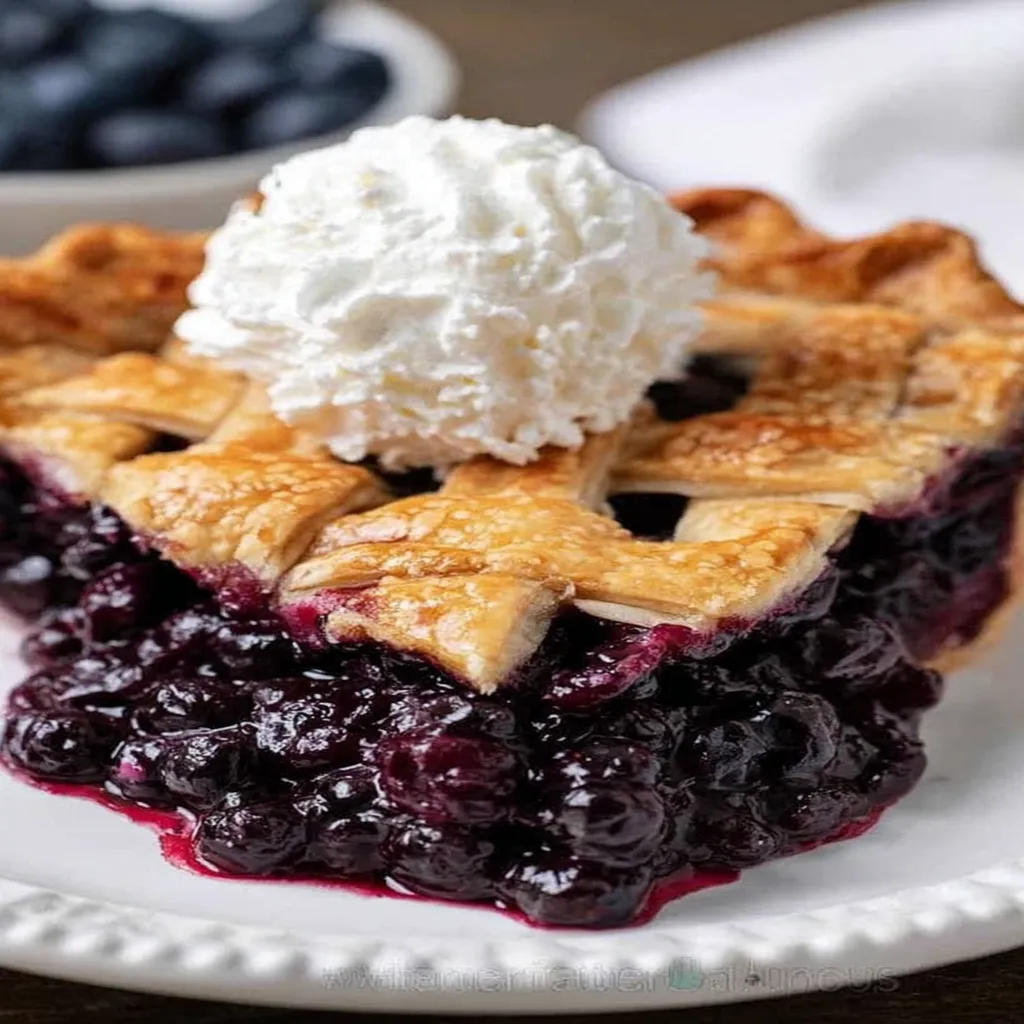 blueberry pie, lattice crust, delicious, flaky, sweet, tangy, homemade