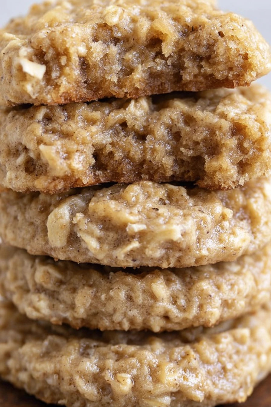 chewy banana oatmeal cookies, delicious, soft, sweet, homemade, baked, tasty, wholesome