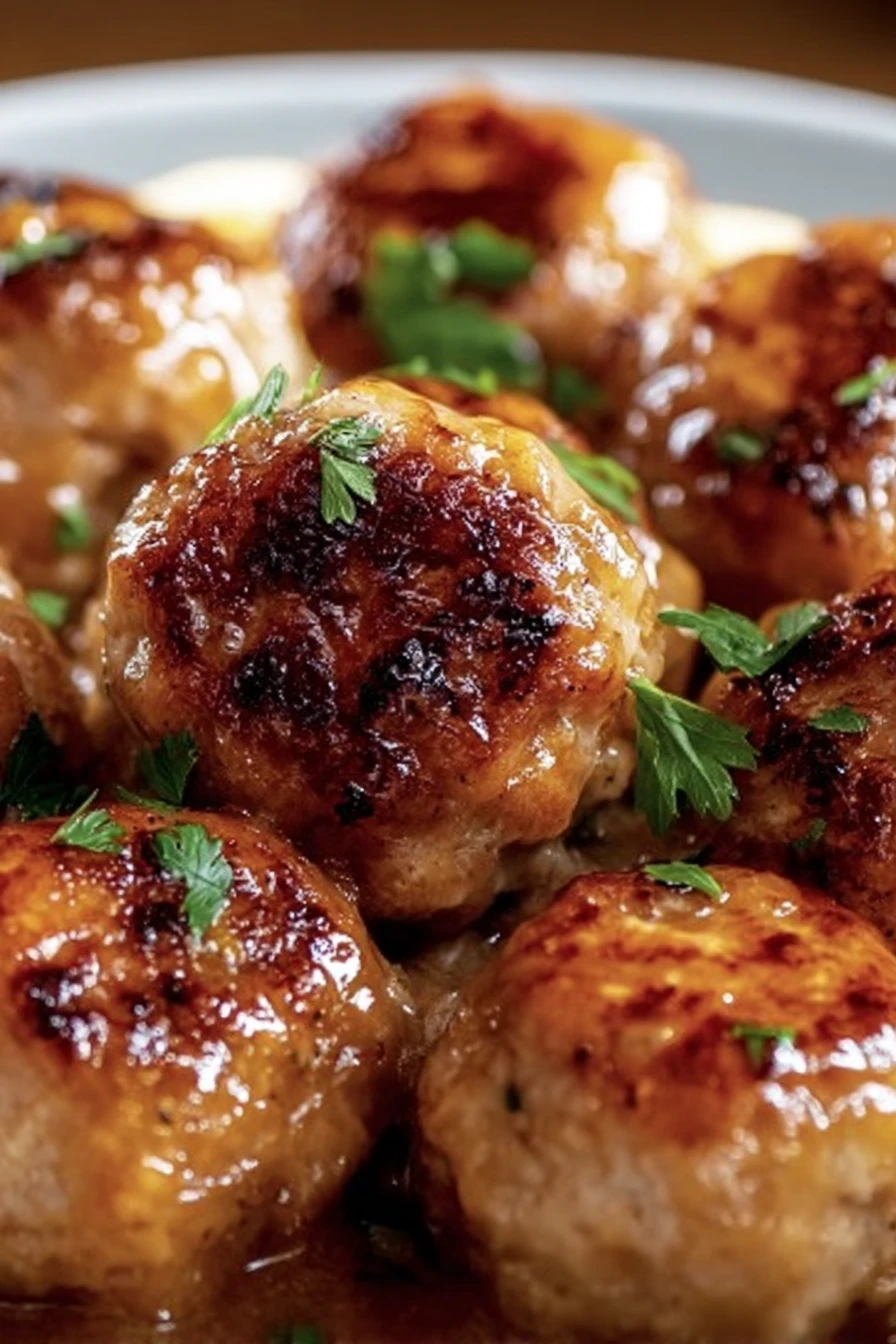 chicken meatballs, savory, juicy, flavorful, appetizing, homemade, delicious
