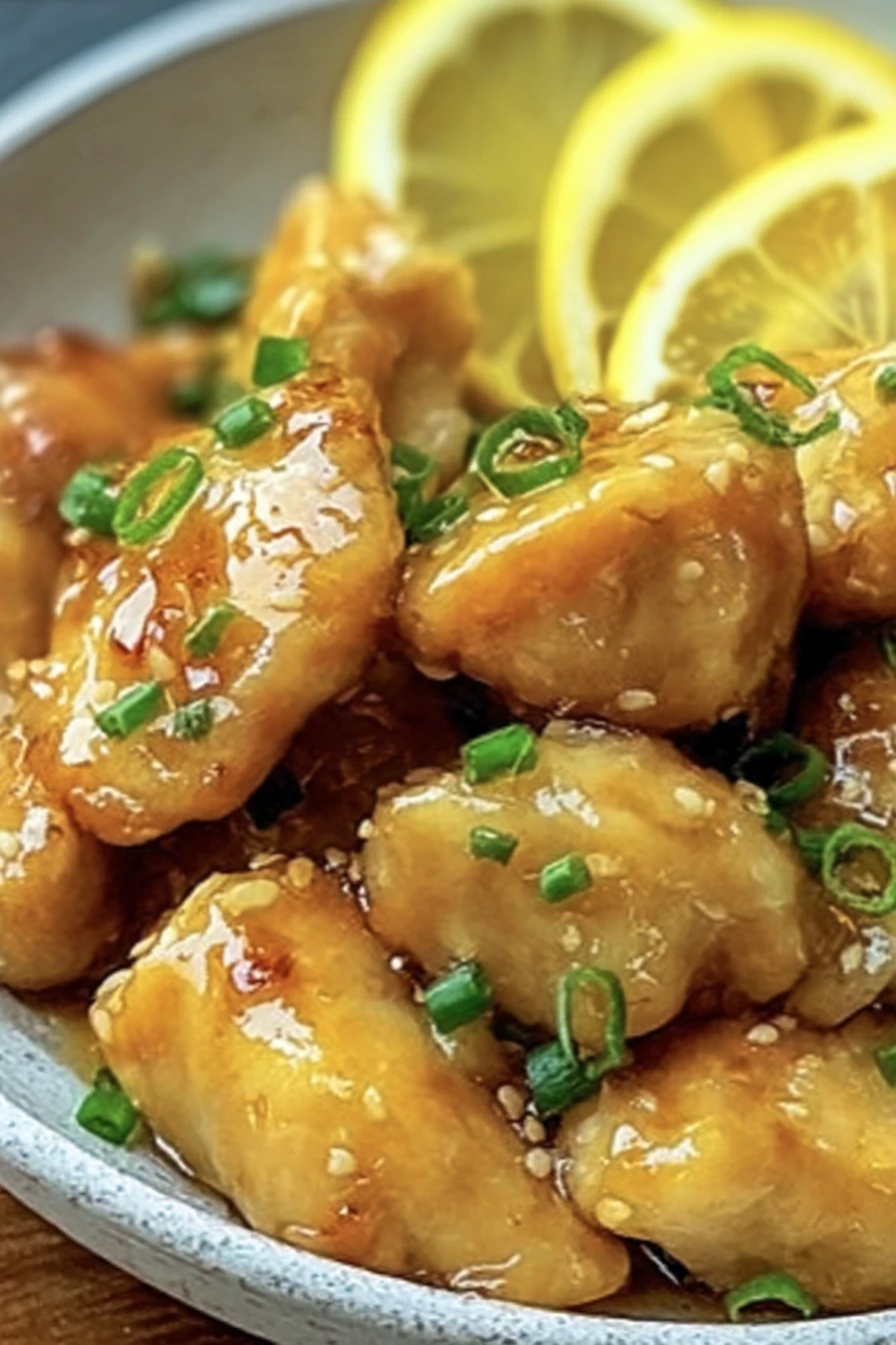 Chinese Lemon Chicken, crispy, tangy, succulent, citrusy, flavorful, delicious, Asian cuisine