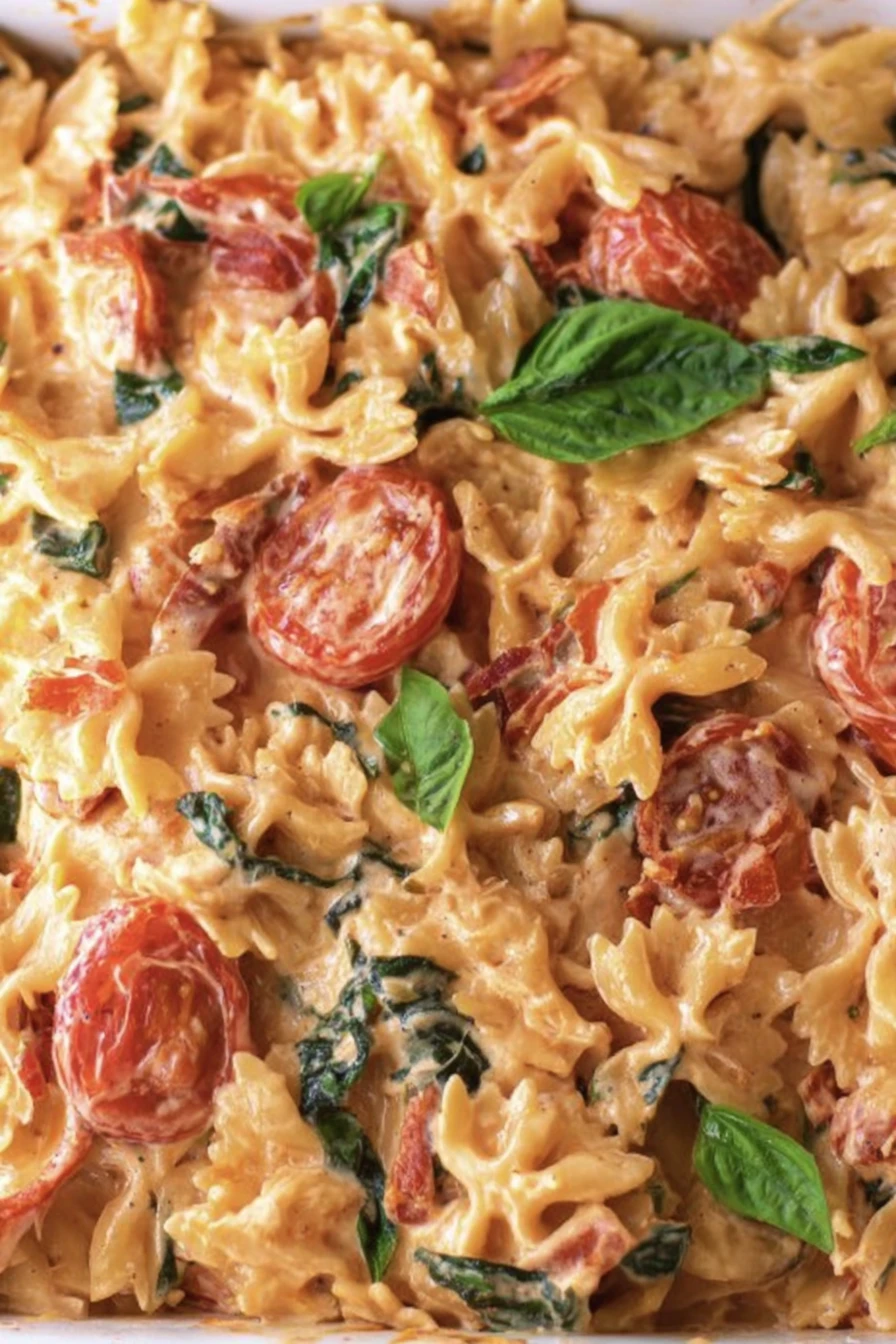 Cream Cheese Pasta Bake, creamy, cheesy, flavorful, baked, delicious