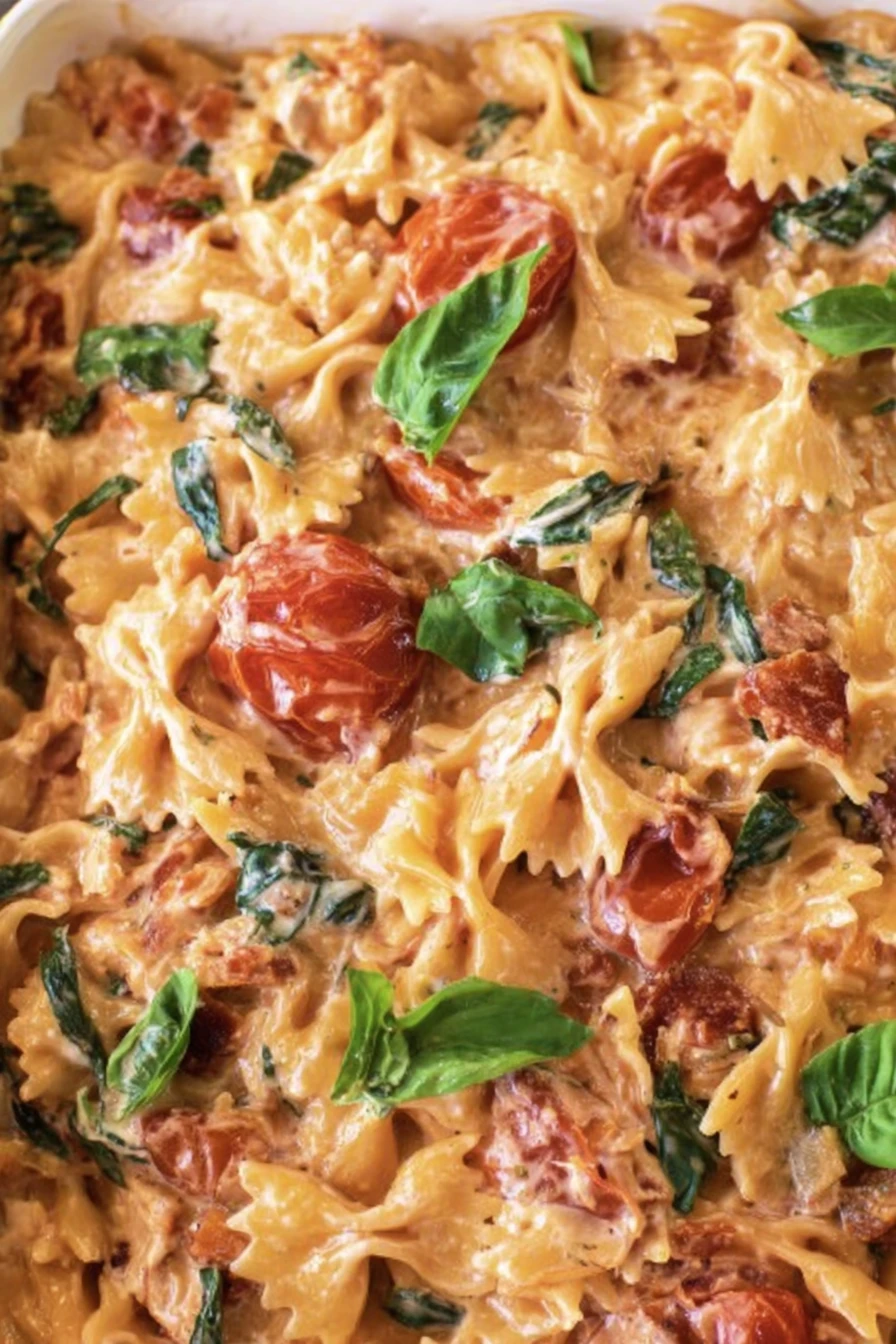 Cream Cheese Pasta Bake, creamy, cheesy, flavorful, baked, delicious