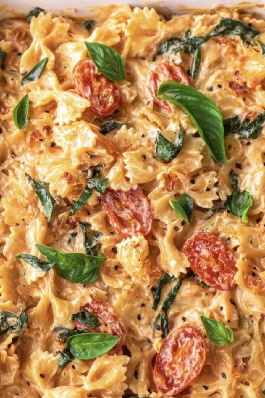 Cream Cheese Pasta Bake, creamy, cheesy, flavorful, baked, delicious