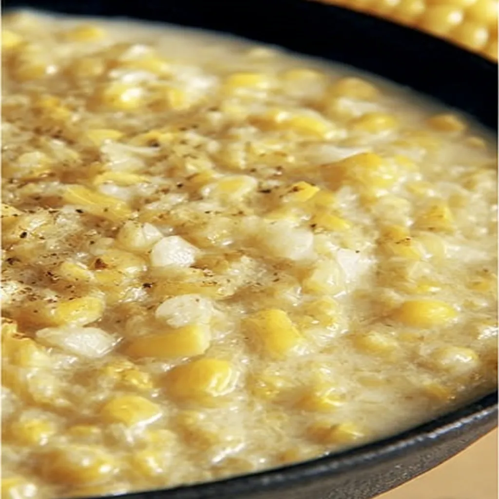 creamed corn, savory side dish, creamy texture, buttery, delicious flavor