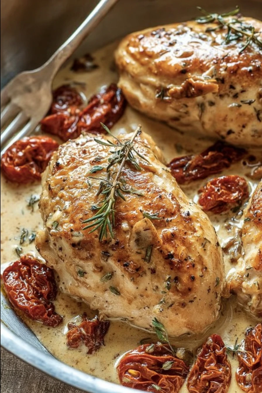 Creamy Sun-Dried Tomato Chicken recipe step-by-step guide