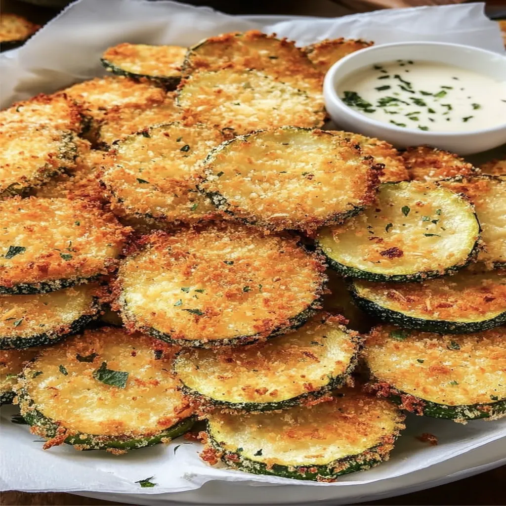 Crispy Parmesan Zucchini Chips, savory, crunchy, flavorful, appetizing, snack, homemade