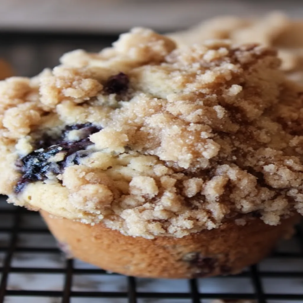 crumb blueberry muffins, delicious, sweet, moist, bursting with blueberries