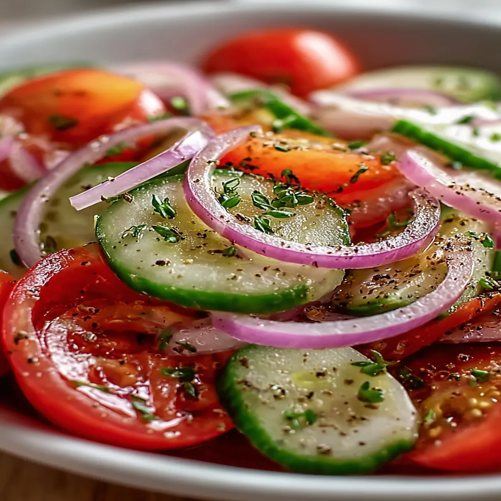 Cucumber, Onion, and Tomato Salad Recipe recipe step-by-step guide