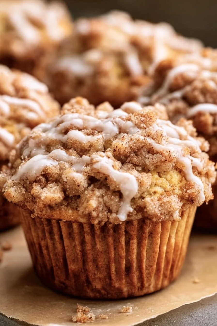 apple crumble muffins, easy recipe, delicious, cinnamon-spiced, moist, baked, irresistible flavor