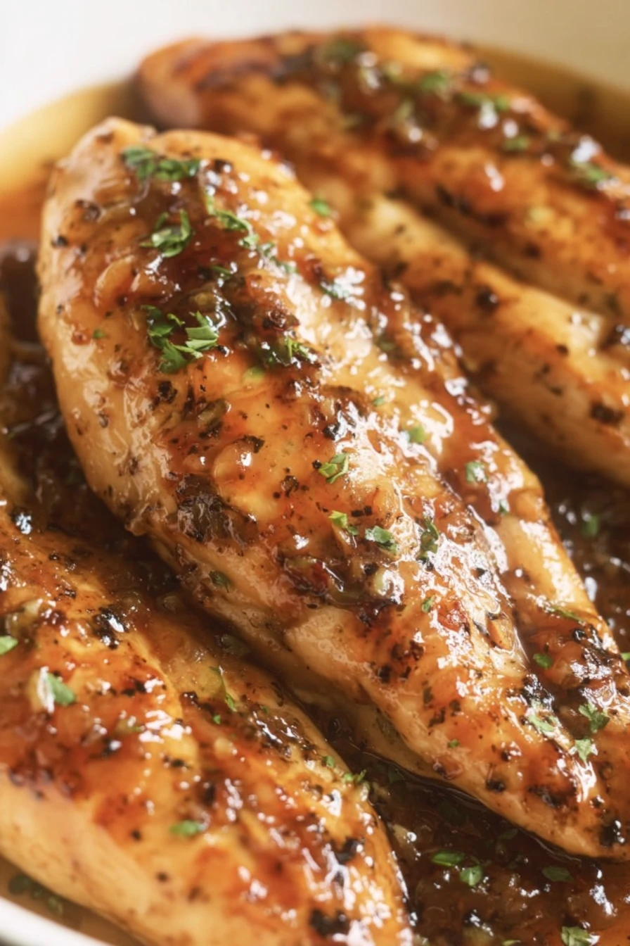 Easy Maple Glazed Chicken Breasts, savory, succulent, sticky, flavorful, juicy, delicious