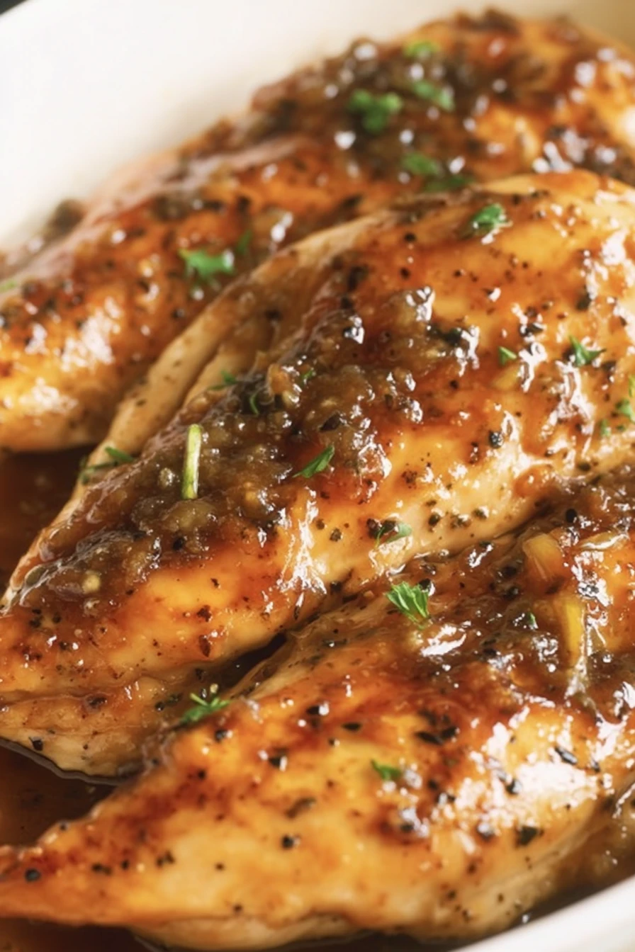 Easy Maple Glazed Chicken Breasts, savory, succulent, sticky, flavorful, juicy, delicious
