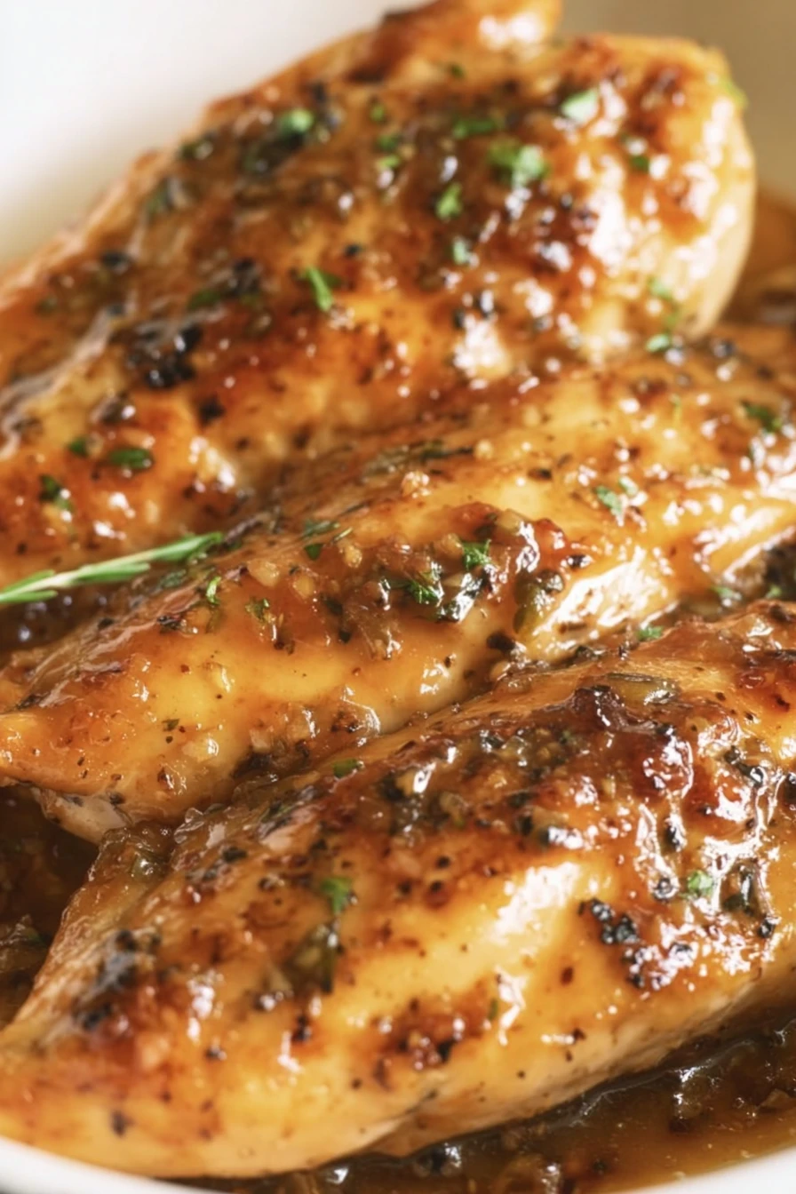 Easy Maple Glazed Chicken Breasts, savory, succulent, sticky, flavorful, juicy, delicious