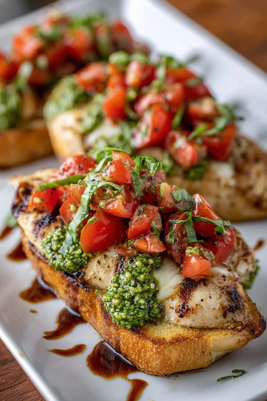 Easy Pesto Bruschetta Chicken Recipe recipe step-by-step guide