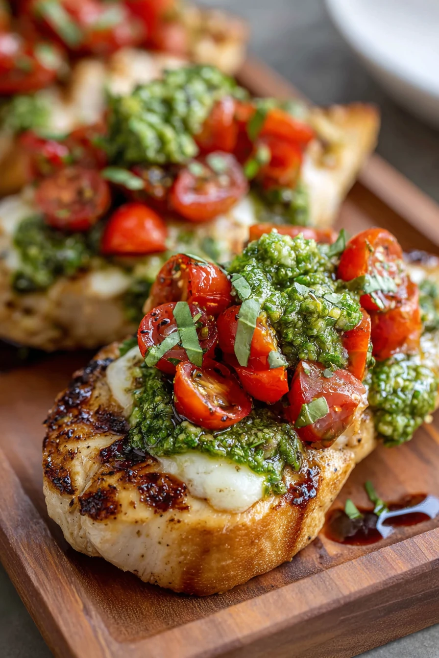 Easy Pesto Bruschetta Chicken Recipe recipe step-by-step guide