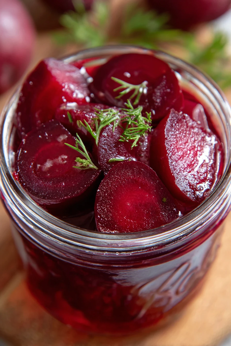 pickled beets, easy recipe, tangy, vibrant, refrigerator, delicious