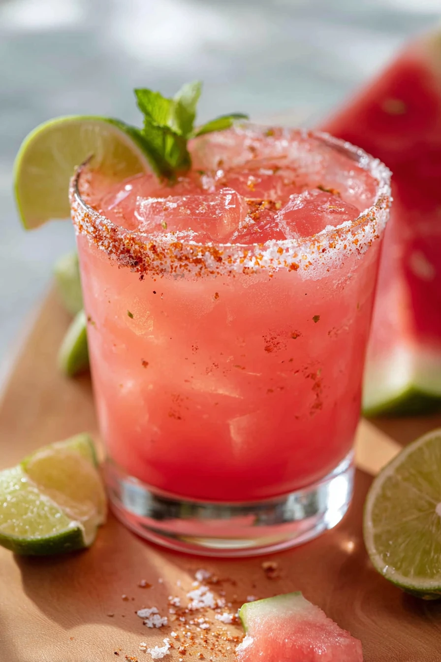 watermelon margarita, refreshing cocktail, sweet, tangy, summer drink