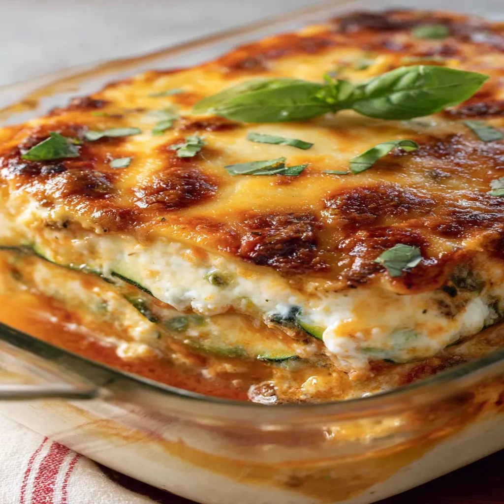 easy zucchini lasagna, delicious layers, cheesy, savory, flavorful, comforting, homemade, healthy