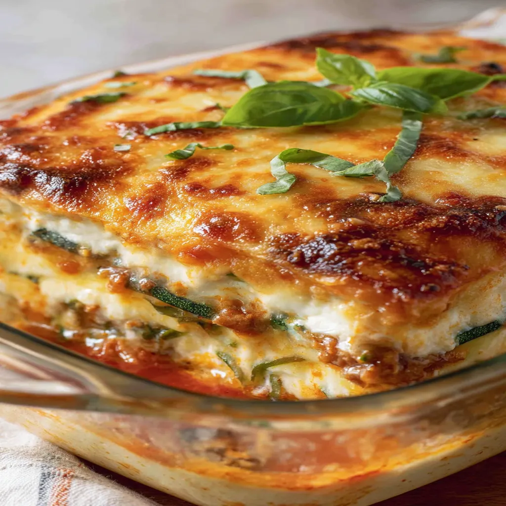 easy zucchini lasagna, delicious layers, cheesy, savory, flavorful, comforting, homemade, healthy