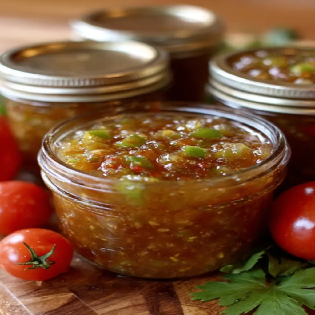 green tomato relish, tangy, zesty, homemade, condiment, fresh ingredients
