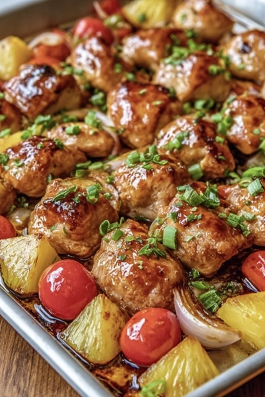Hawaiian Chicken Sheet Pan recipe step-by-step guide