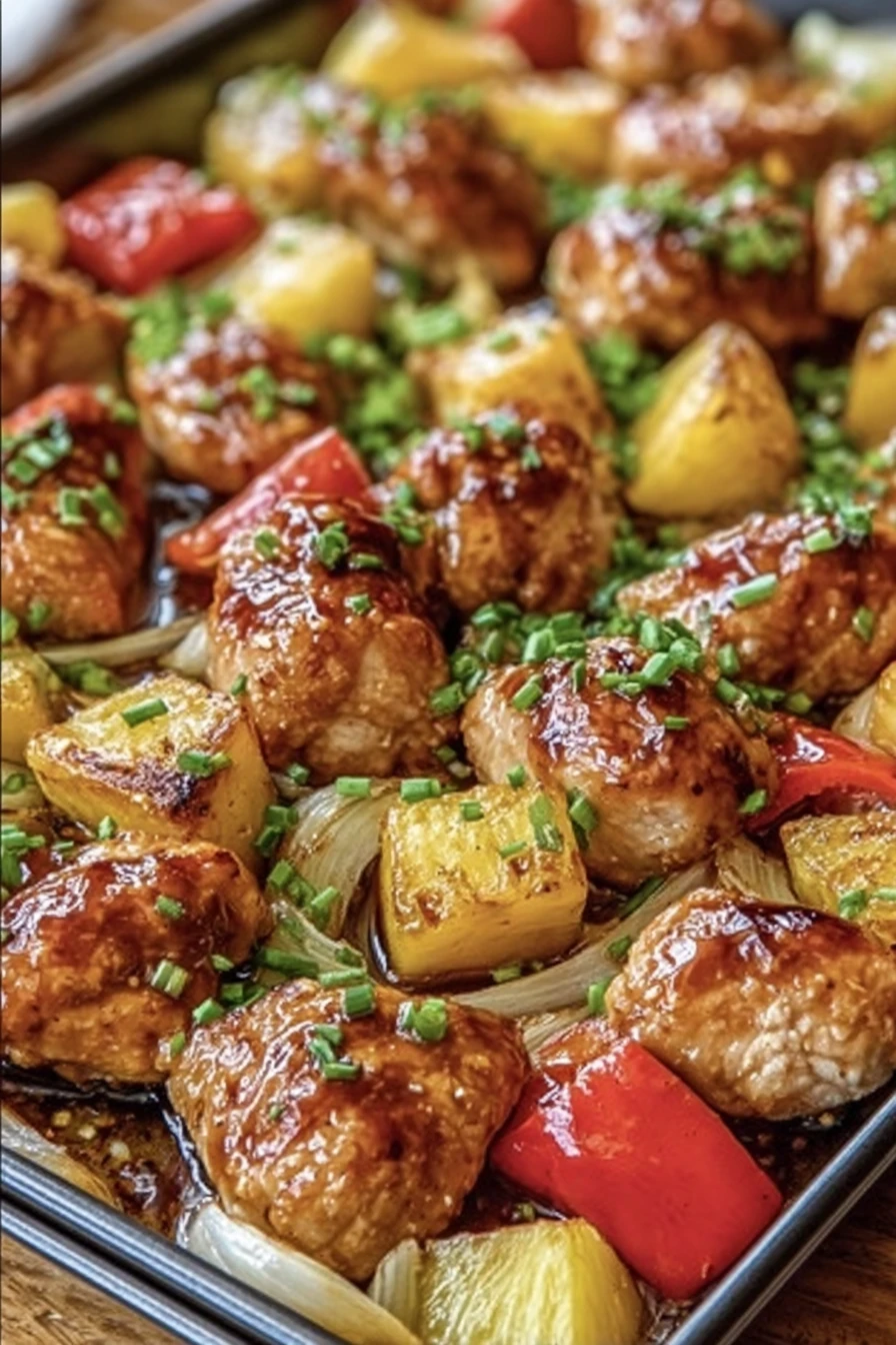 Hawaiian Chicken Sheet Pan recipe step-by-step guide