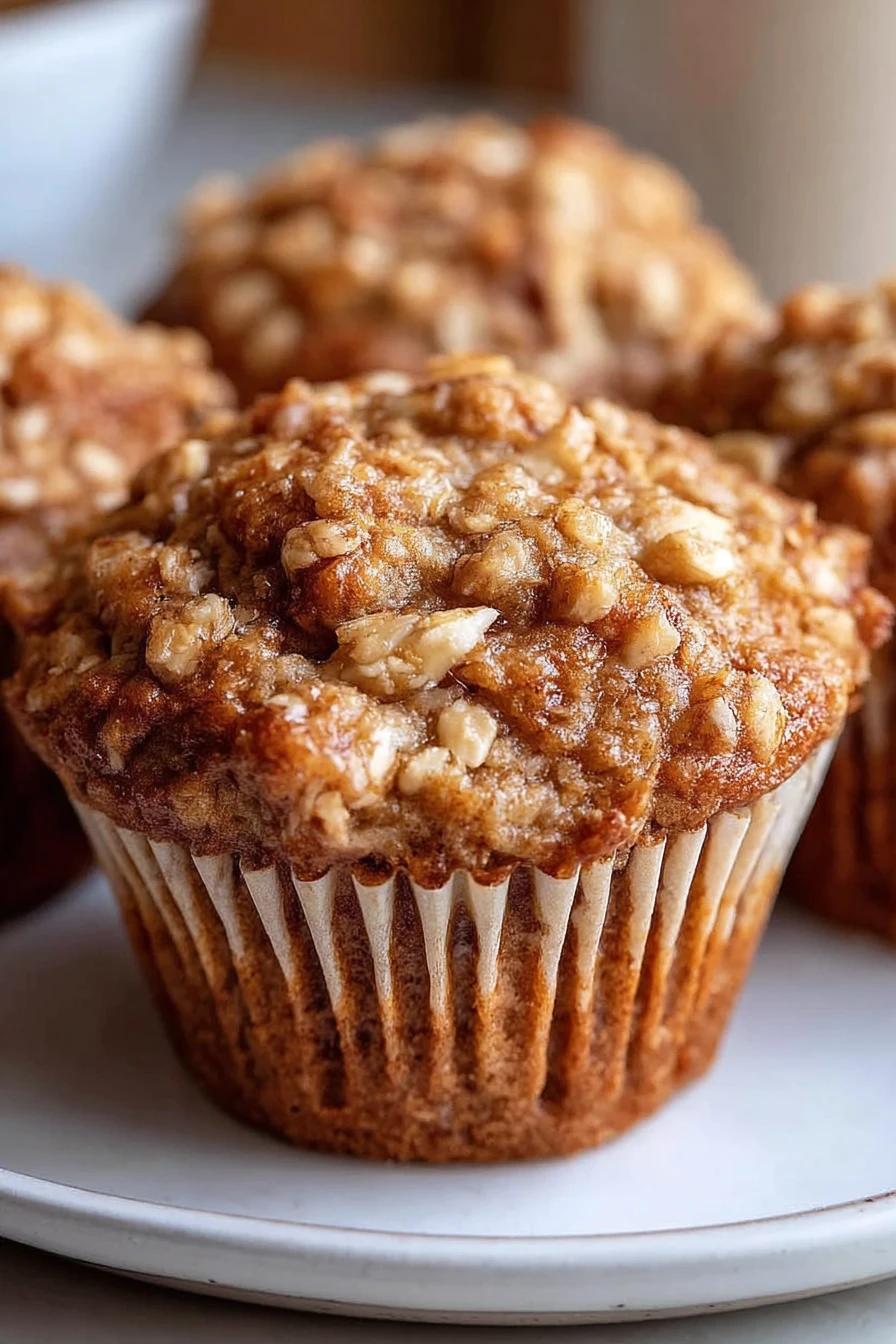 healthy, banana oatmeal muffins, nutritious, delicious, moist, wholesome, breakfast treat