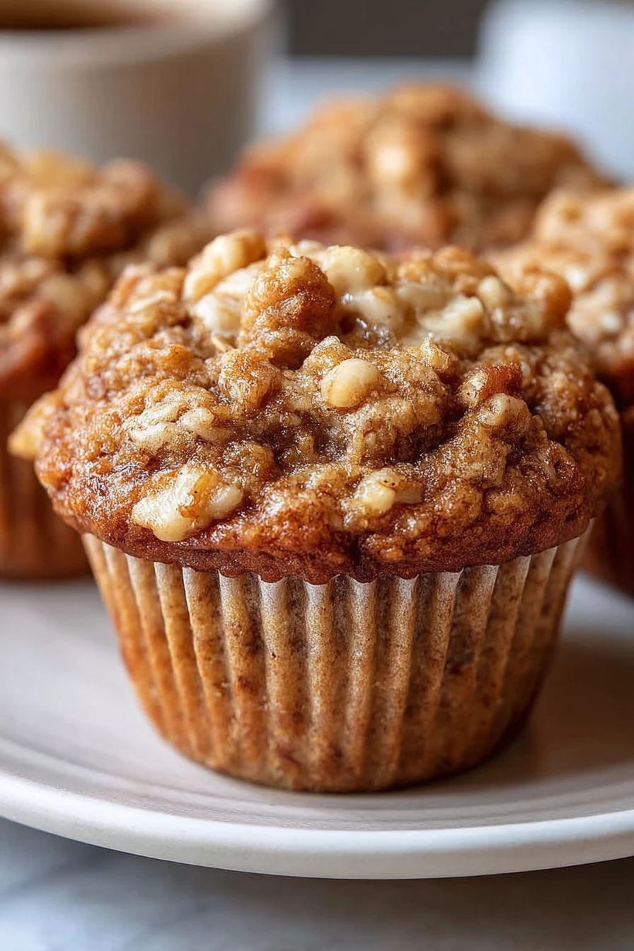 healthy, banana oatmeal muffins, nutritious, delicious, moist, wholesome, breakfast treat
