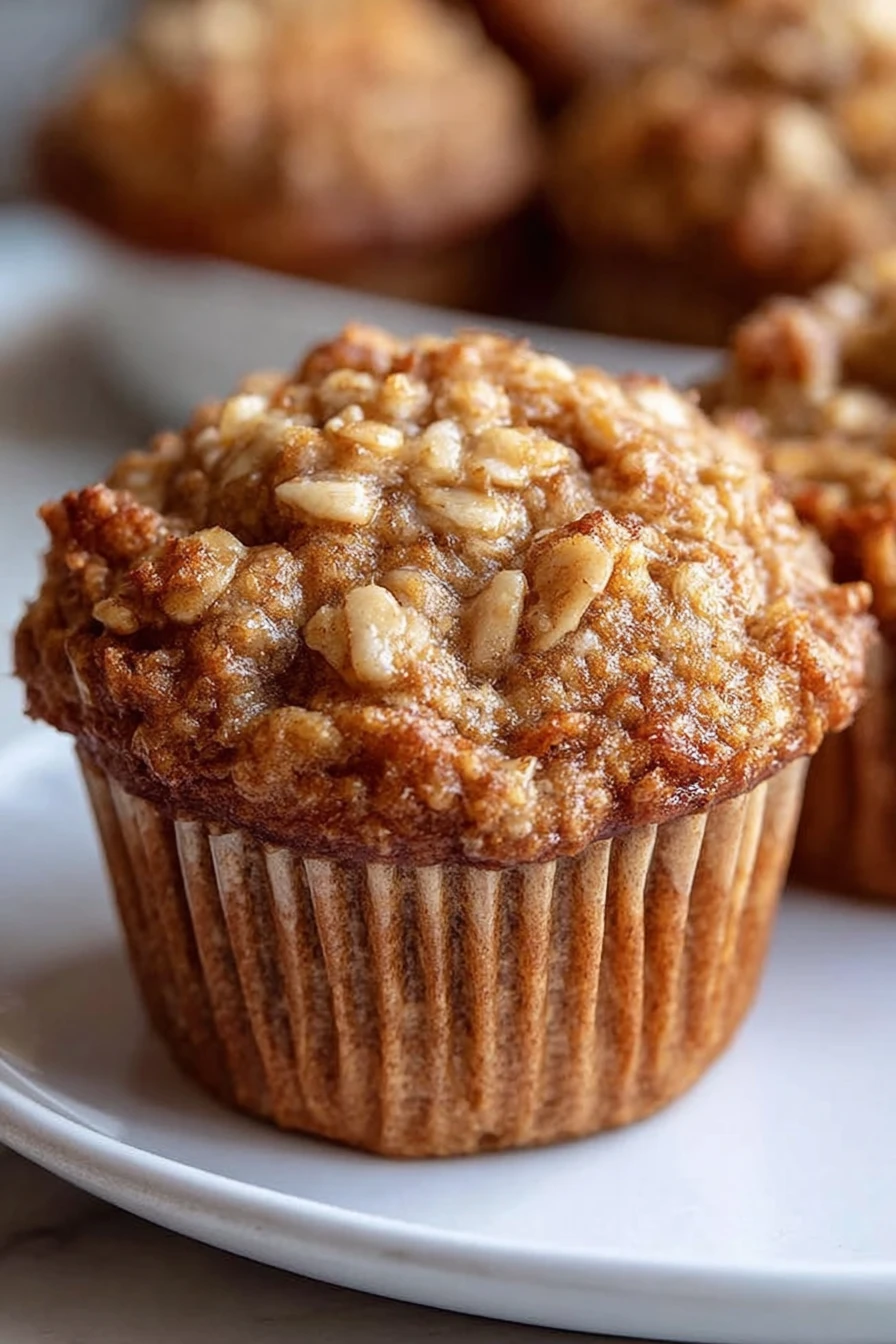 healthy, banana oatmeal muffins, nutritious, delicious, moist, wholesome, breakfast treat