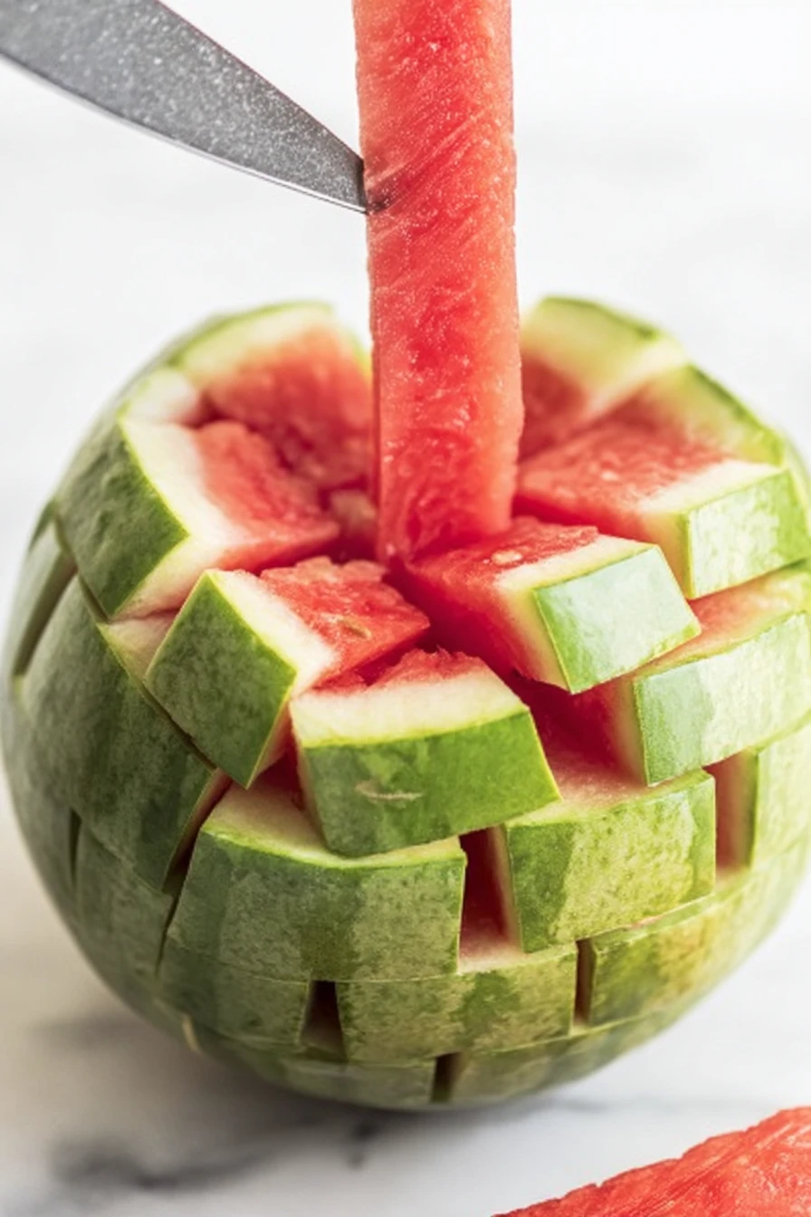 watermelon sticks, juicy, refreshing, summer fruit, healthy snack