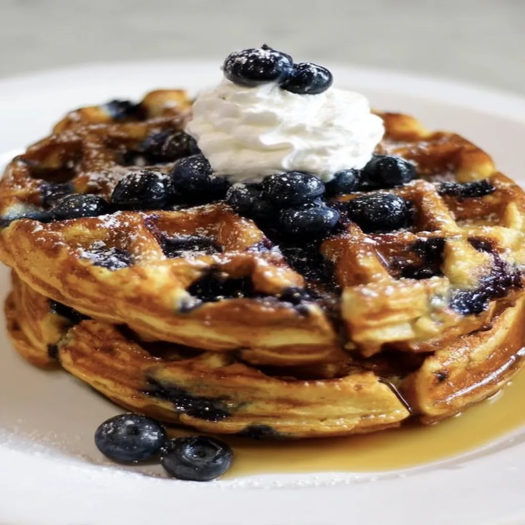 Keto, blueberry waffles, low-carb, delicious, crispy, breakfast, indulgent flavor