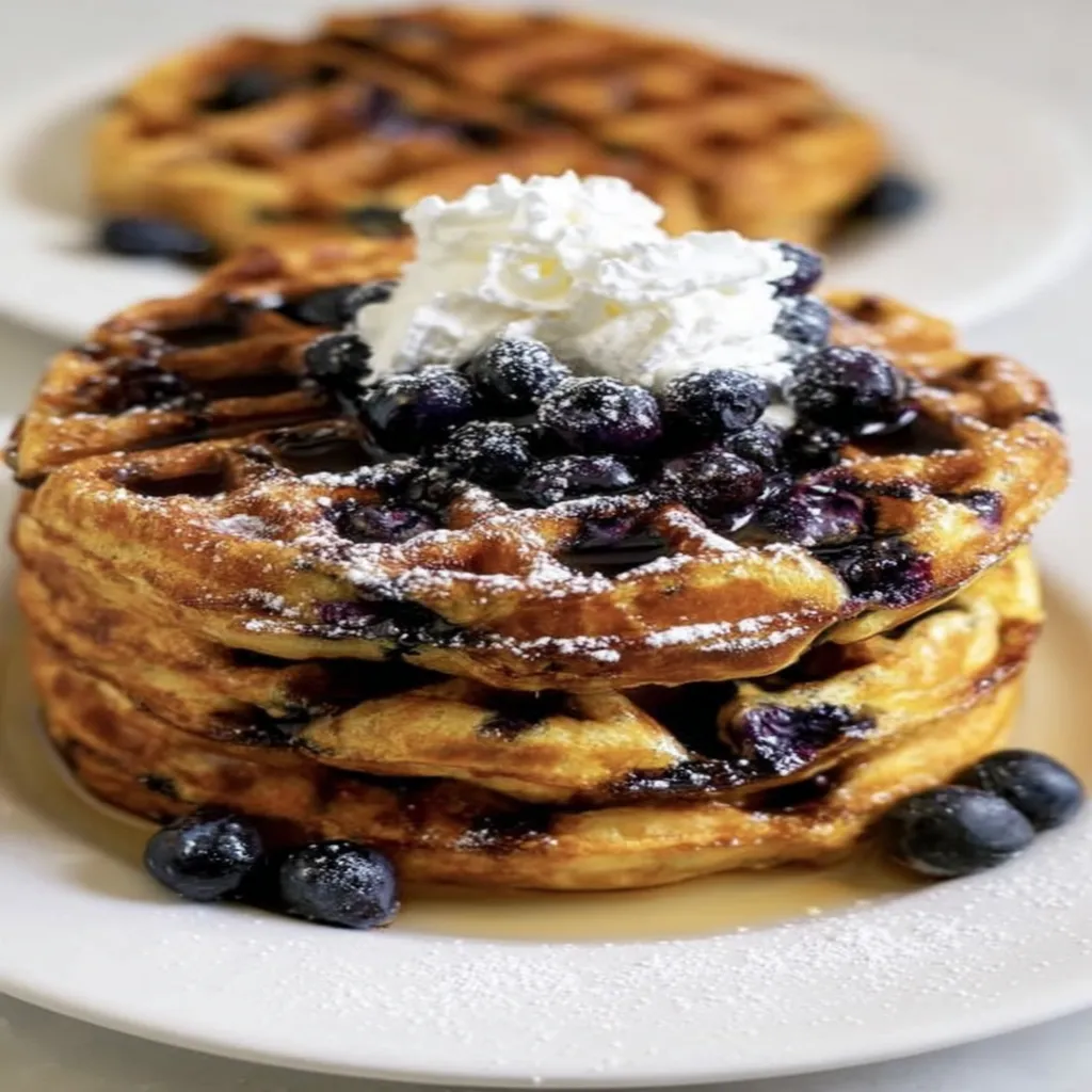 Keto, blueberry waffles, low-carb, delicious, crispy, breakfast, indulgent flavor