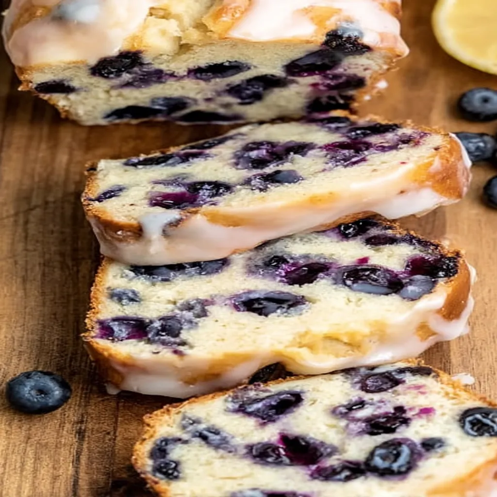 lemon blueberry bread, moist, sweet, bursting with flavor, fruity, delicious