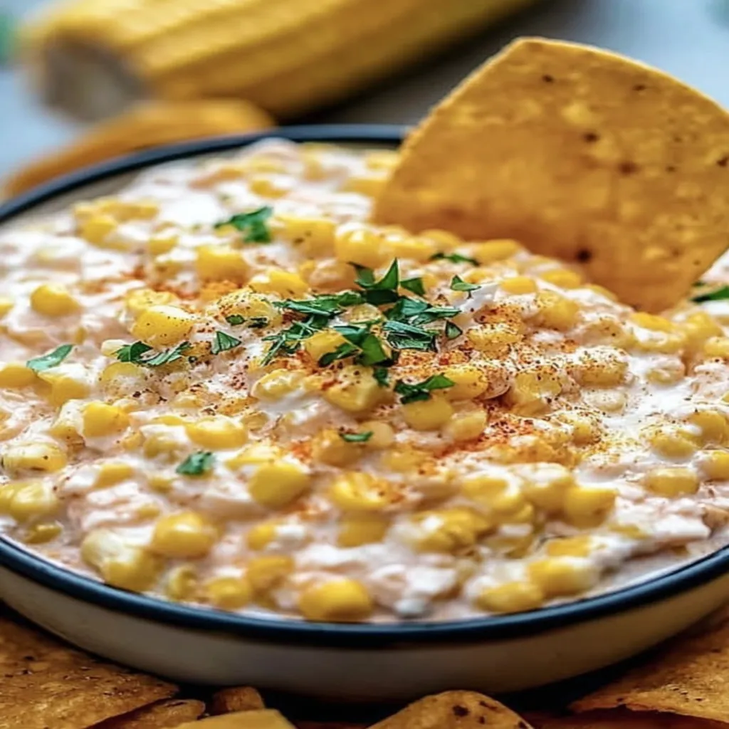 Mexican Street Corn Dip, creamy, savory, spicy, flavorful, appetizer, delicious, traditional