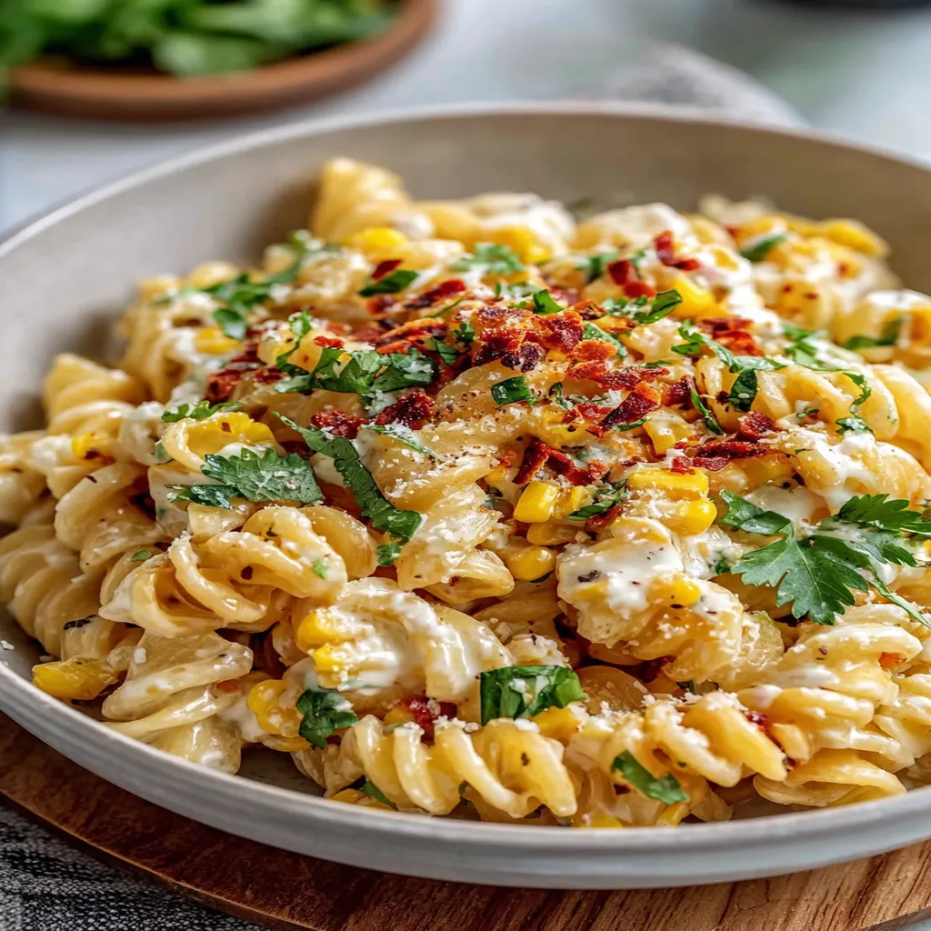 Mexican Street Corn Pasta Salad, flavorful, creamy, grilled corn, tangy, zesty dressing