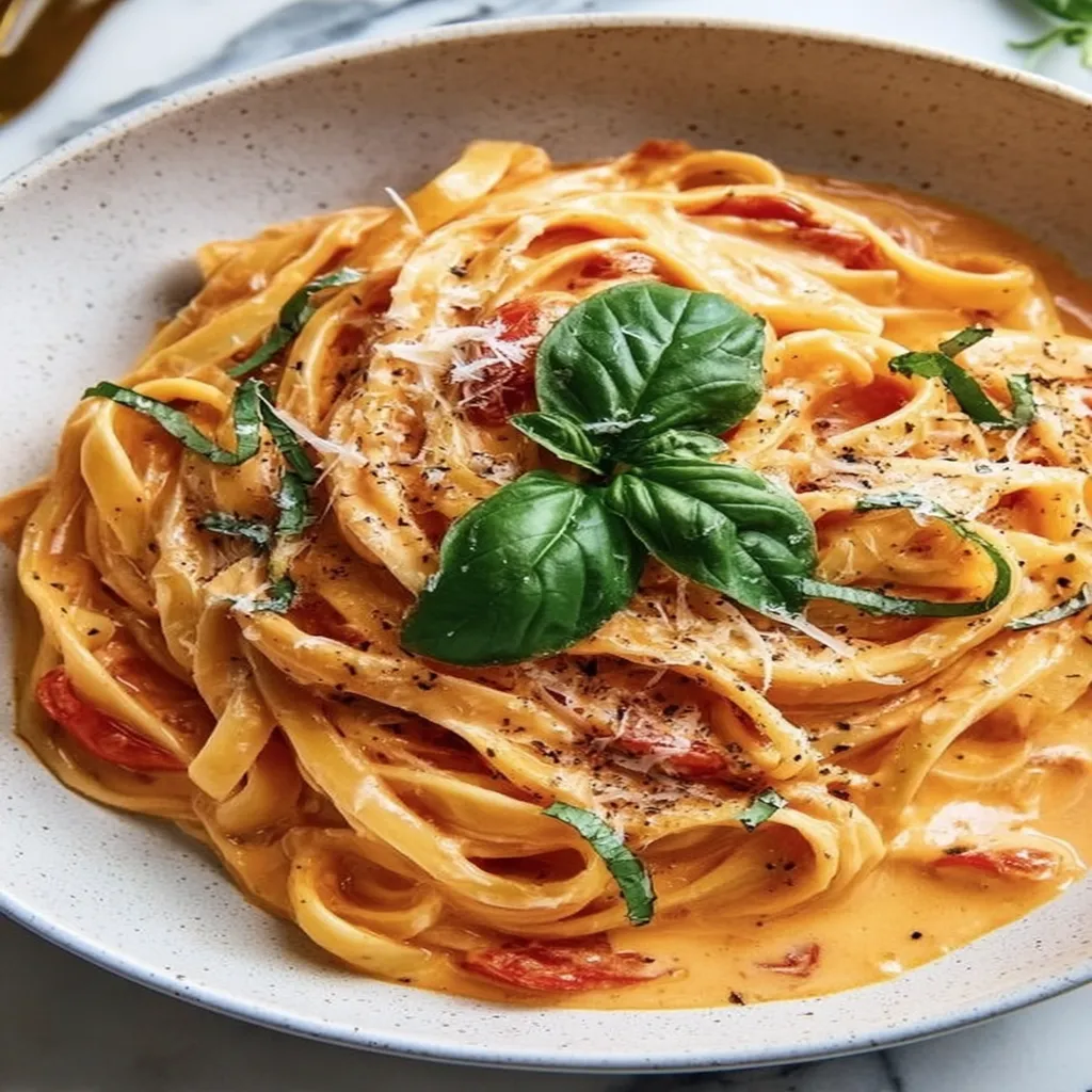 creamy tomato pasta, one pot recipe, savory, comforting, easy to make