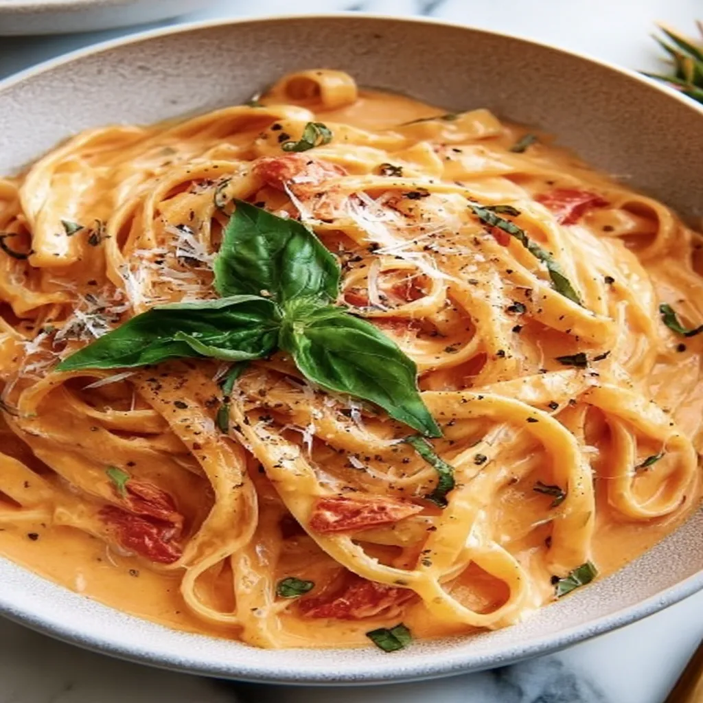 creamy tomato pasta, one pot recipe, savory, comforting, easy to make