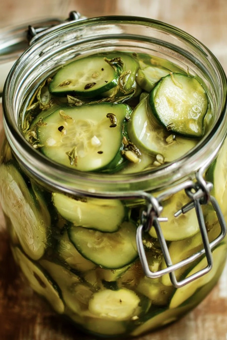 refrigerator pickles, sweet recipe, crunchy, tangy, homemade, easy to make