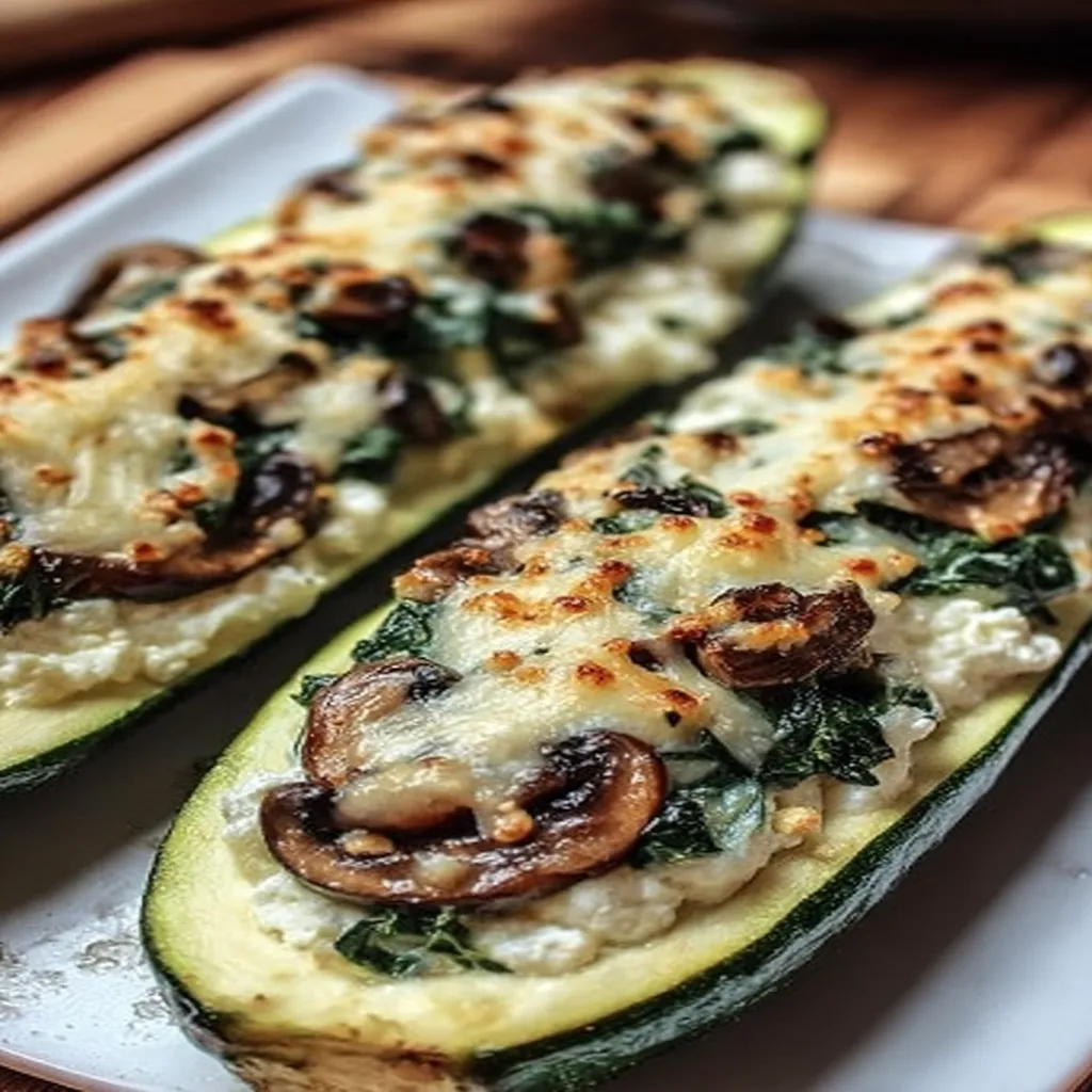 ricotta-stuffed zucchini, savory, cheesy, delicious, vegetable, flavorful
