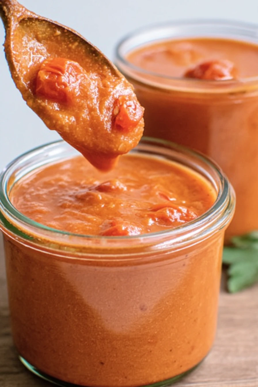 roasted cherry tomato sauce, savory, flavorful, aromatic, homemade, condiment, Italian cuisine