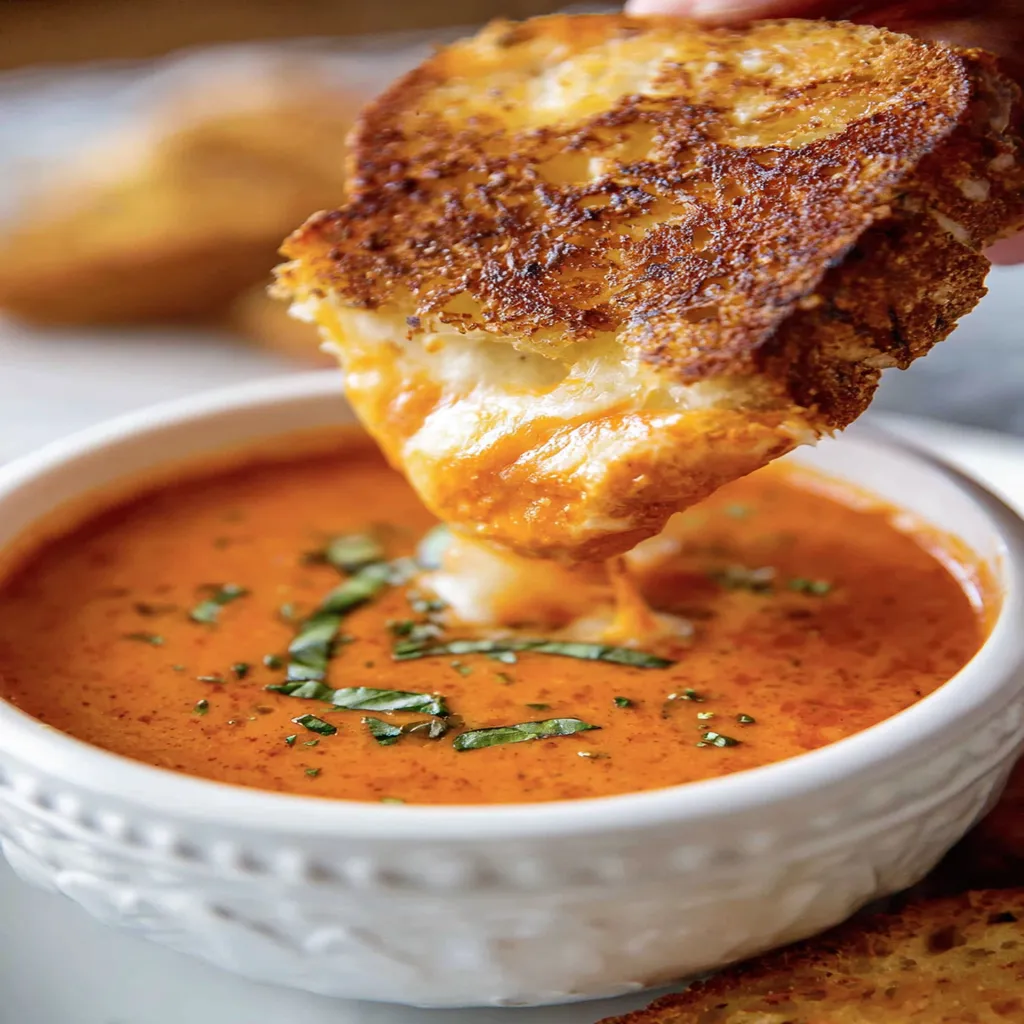roasted, tomato basil soup, savory, aromatic, hearty, comforting, delicious