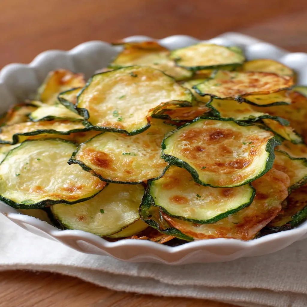Salt and Vinegar Zucchini Chips  recipe step-by-step guide
