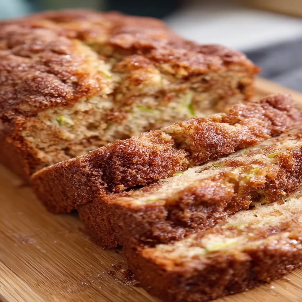 snickerdoodle zucchini bread, cinnamon sugar topping, moist, flavorful, aromatic spices, delicious, homemade bread