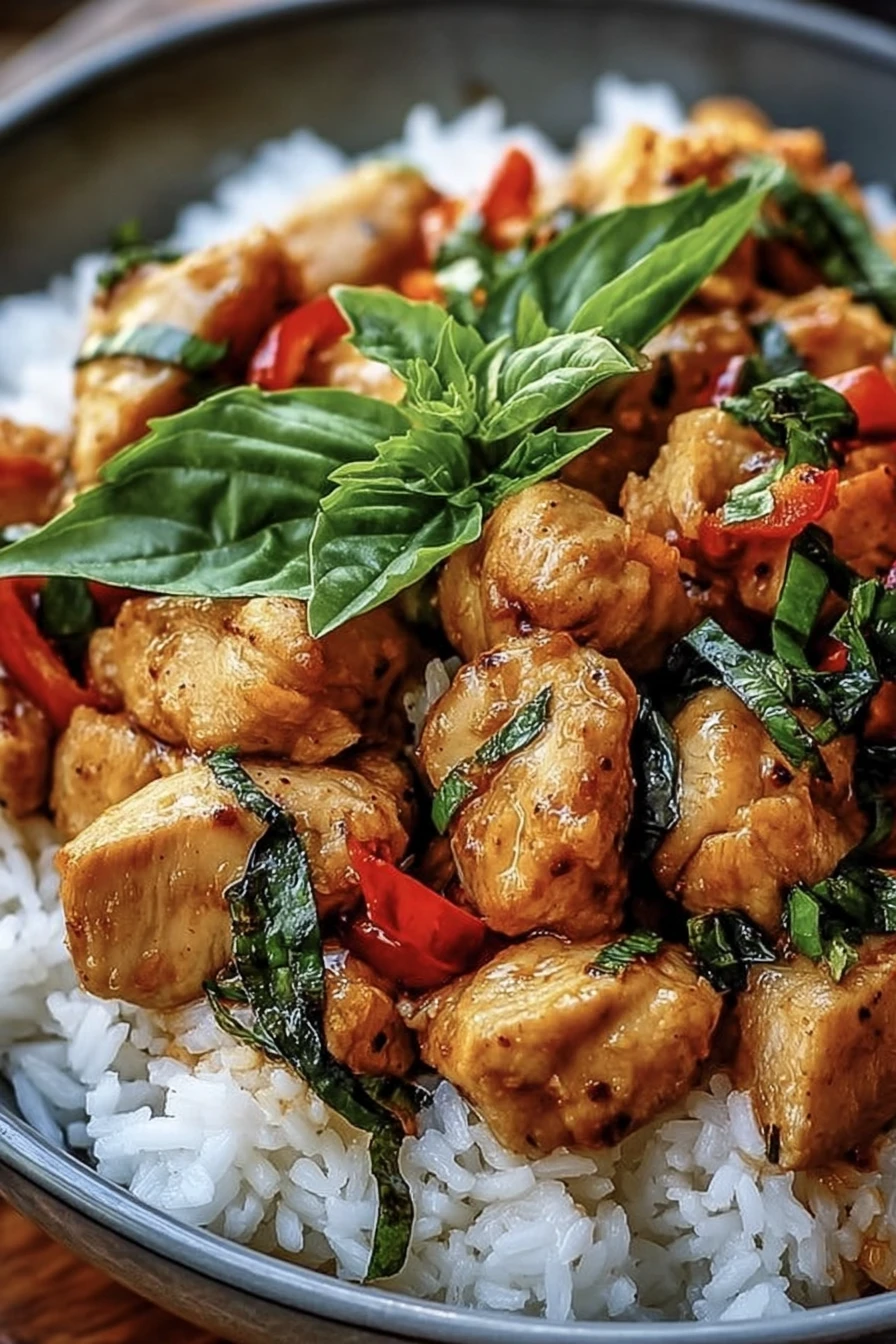 Spiced Coconut Basil Chicken  recipe step-by-step guide